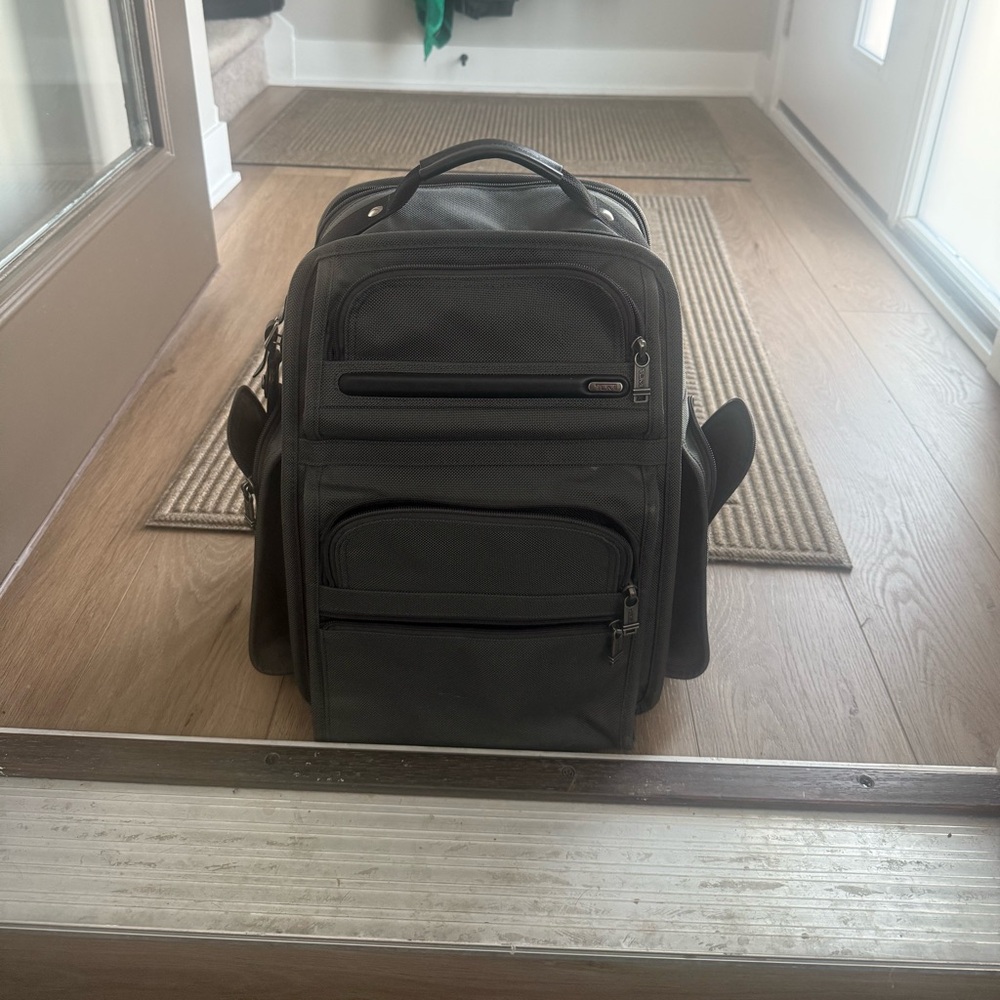 Grey Tumi Business Travel Backpack